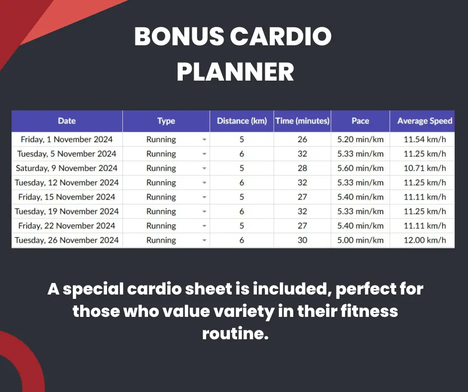 cardio planner